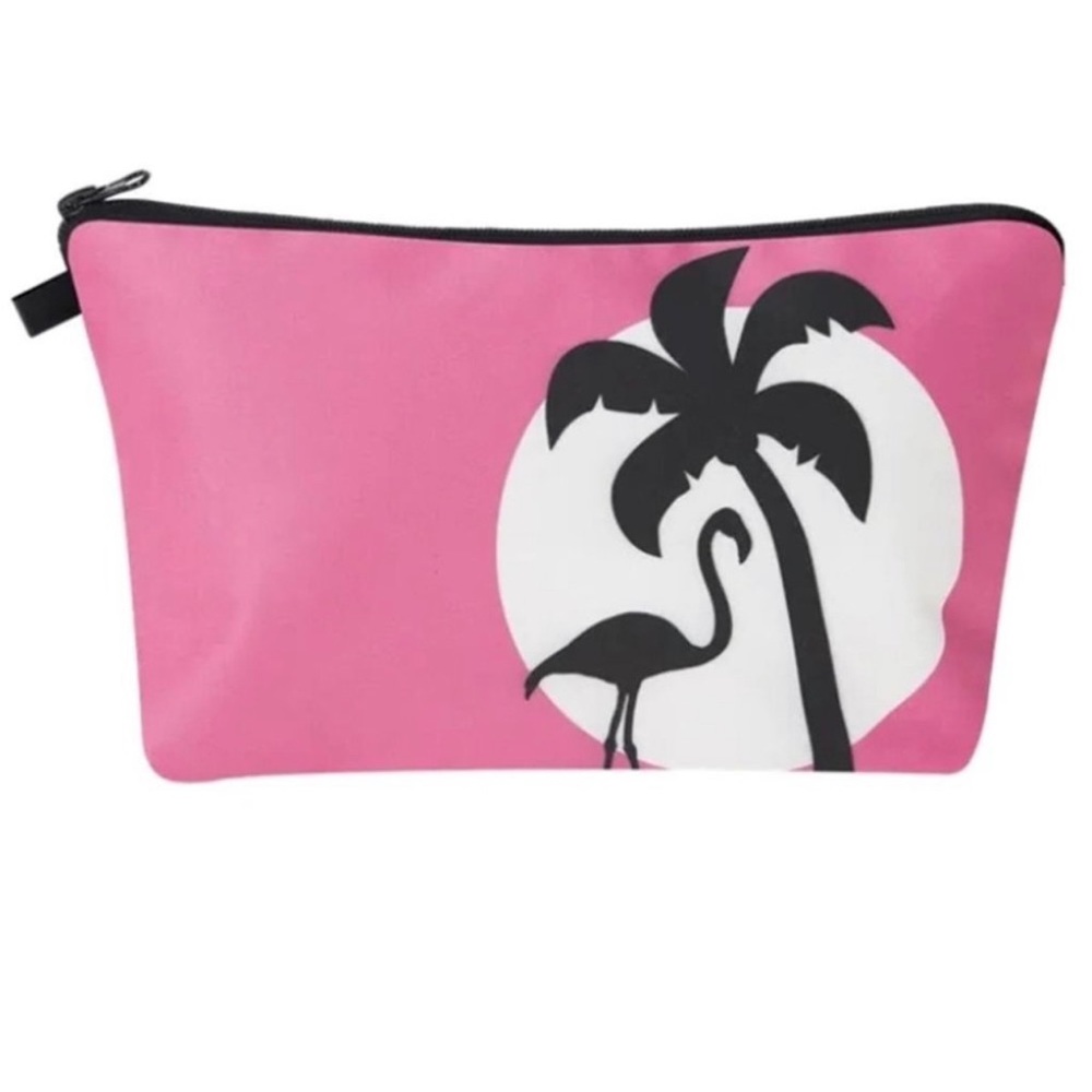 COPY - Pink flamingo makeup bag. Cute and useful, holds up very well to daily u…